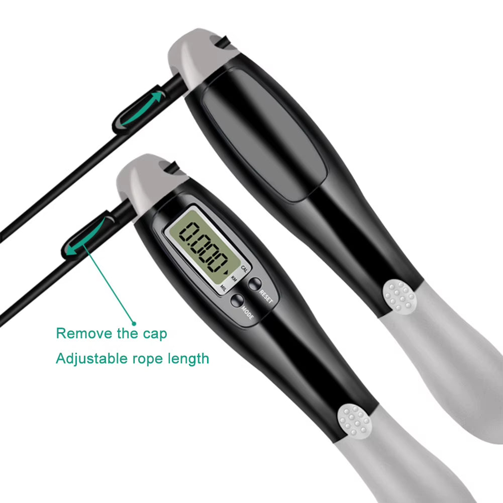 Counting Jump Rope Ball Steel PVC Skipping Rope Exercise Adjustable Cordless Jump Rope Fitness Gym Training Home Sport Equipment