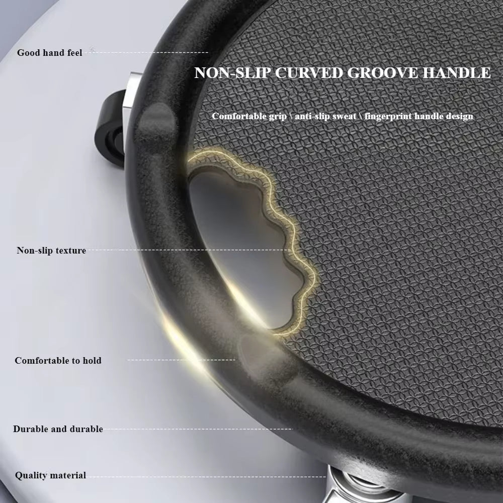 4-Wheel Ab Roller Exercise Wheel Portable Abdominal Fitness Disc for Home Workout Silent Gliding Core Trainer PVC Ab Wheel