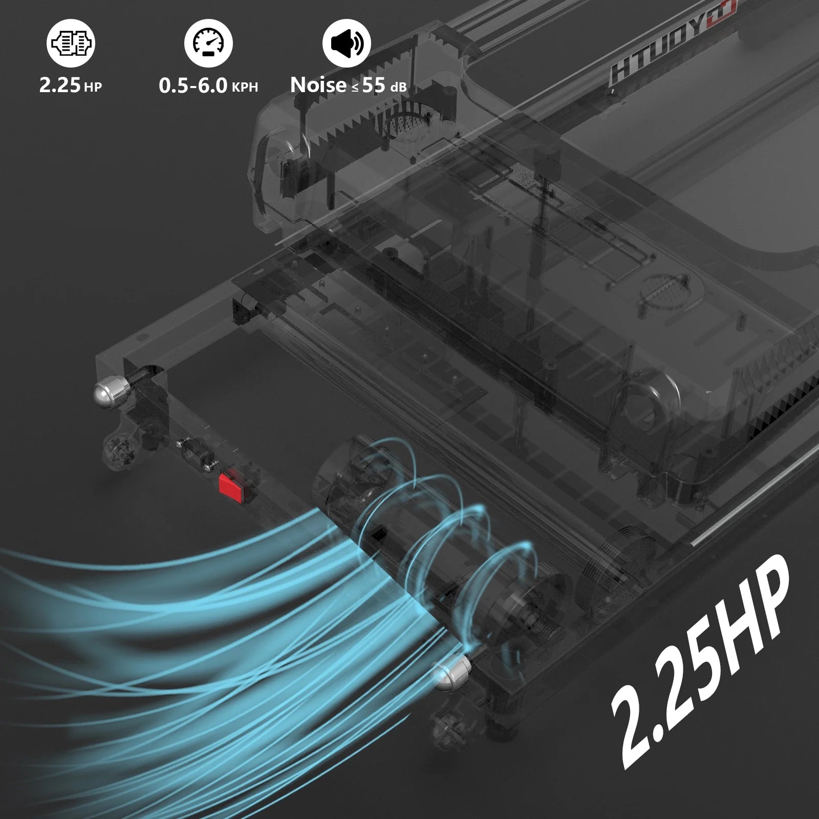Walking Pad, under Desk Treadmill 300 Lbs Weight Capacity, Compact Treadmills for Home Office 0.5-6 Kph