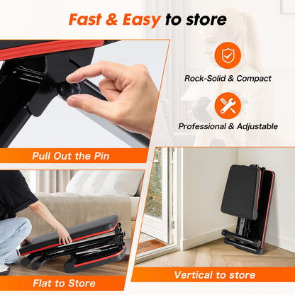 Adjustable Fitness Bench Suitable for Home Gyms