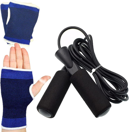 Jump Rope Ball Bearing Tangle-Free Skipping Rope, Speed Jump Rope Adjustable Durable Fitness Workout Exercise, PVC Rope for Men Women, Black