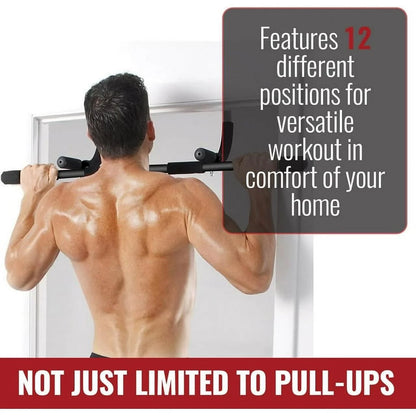 Ben Din Pull up Bar with Water Bottle and Silicon Pads, Black