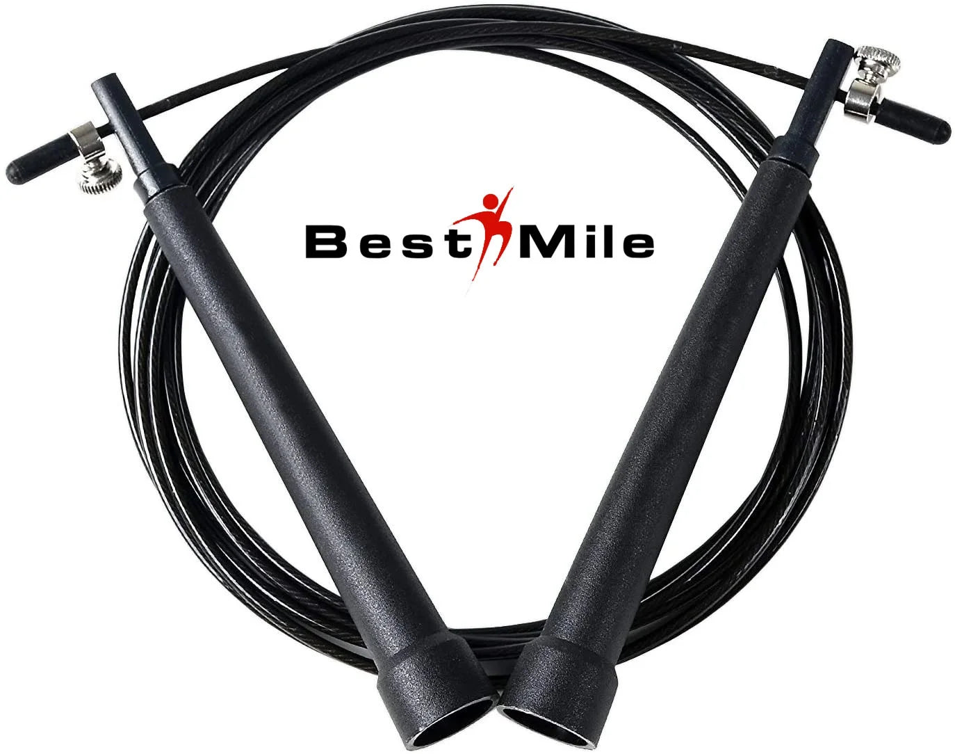 Jump Rope High-Speed Skipping-Rope - Adjustable Crossfit Jump Rope, 360 Degree Spin, Cross over Double under Workout for Adults, and Kids