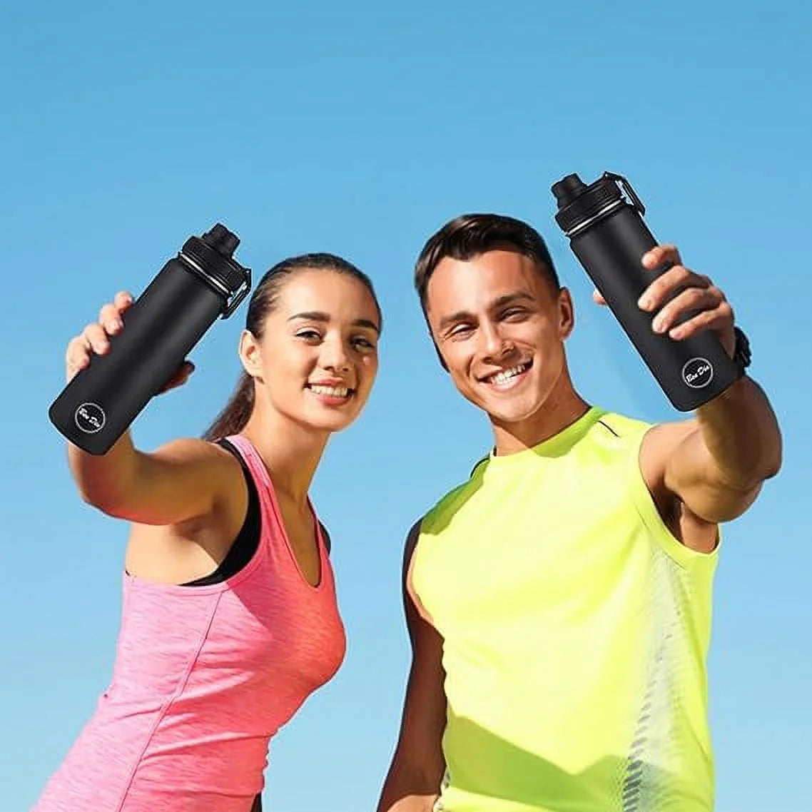 Ben Din Pull up Bar with Water Bottle and Silicon Pads, Black