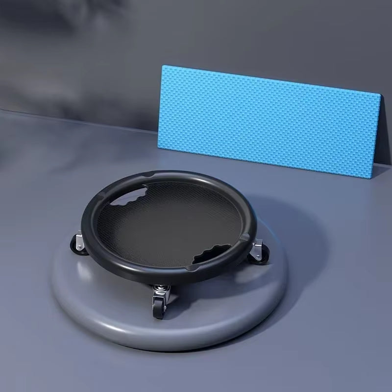 4-Wheel Ab Roller Exercise Wheel Portable Abdominal Fitness Disc for Home Workout Silent Gliding Core Trainer PVC Ab Wheel