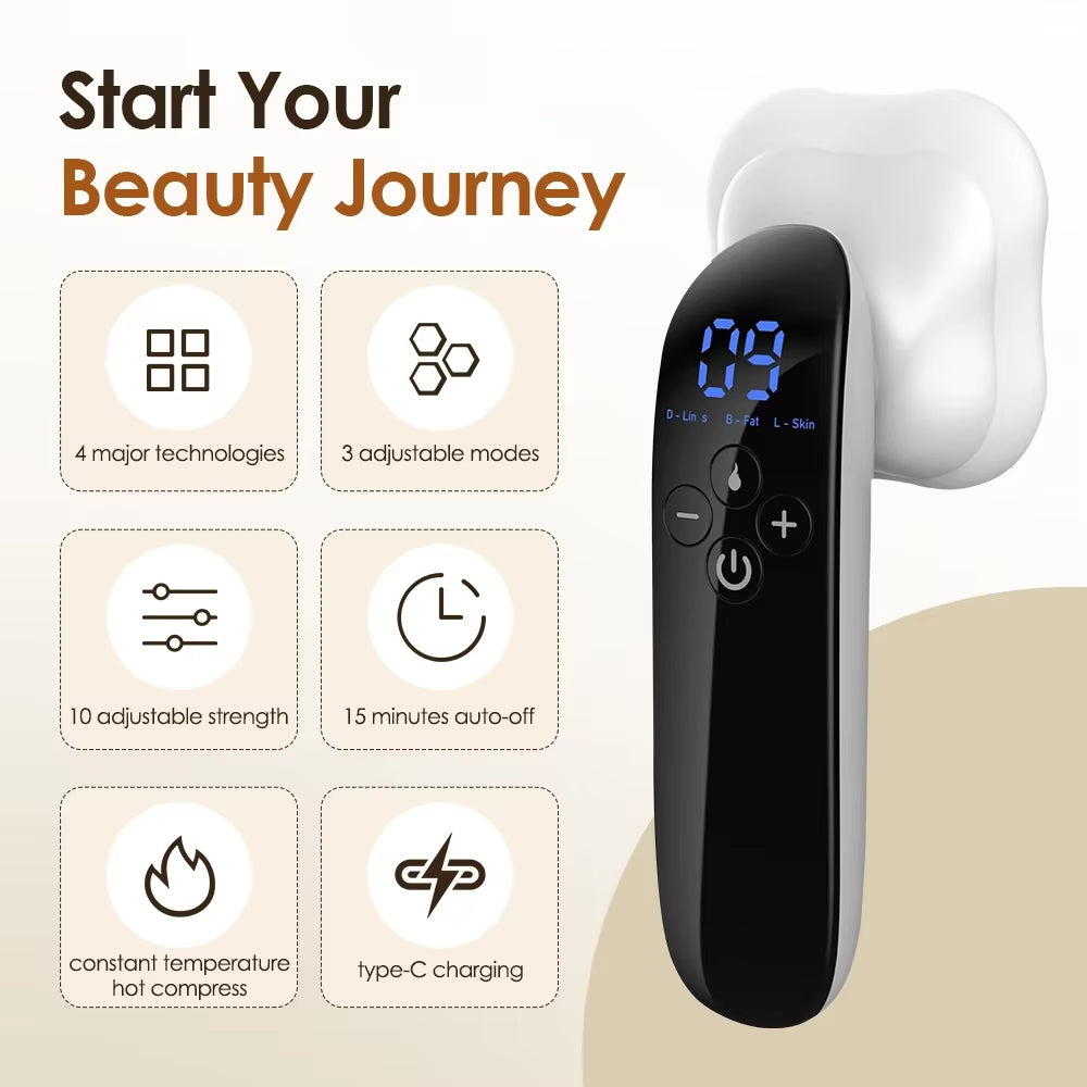 Electric Body Shaping Massage Equipment Handheld Infrared anti Cellulite Massage Machine for Arm Leg Hip Fat Remover Massager