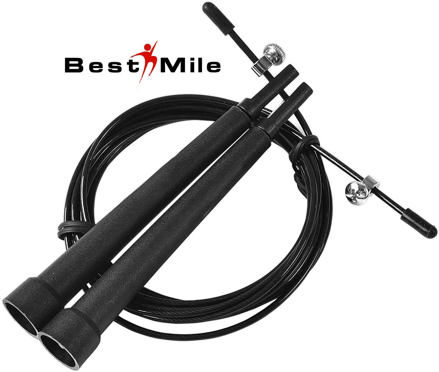 Jump Rope High-Speed Skipping-Rope - Adjustable Crossfit Jump Rope, 360 Degree Spin, Cross over Double under Workout for Adults, and Kids
