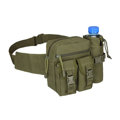Outdoor Tactical Waist Pack Nylon Hiking Phone Water Bottle Pouch Sport Tool Equipment Package Hunting Climbing Camping Belt Bag