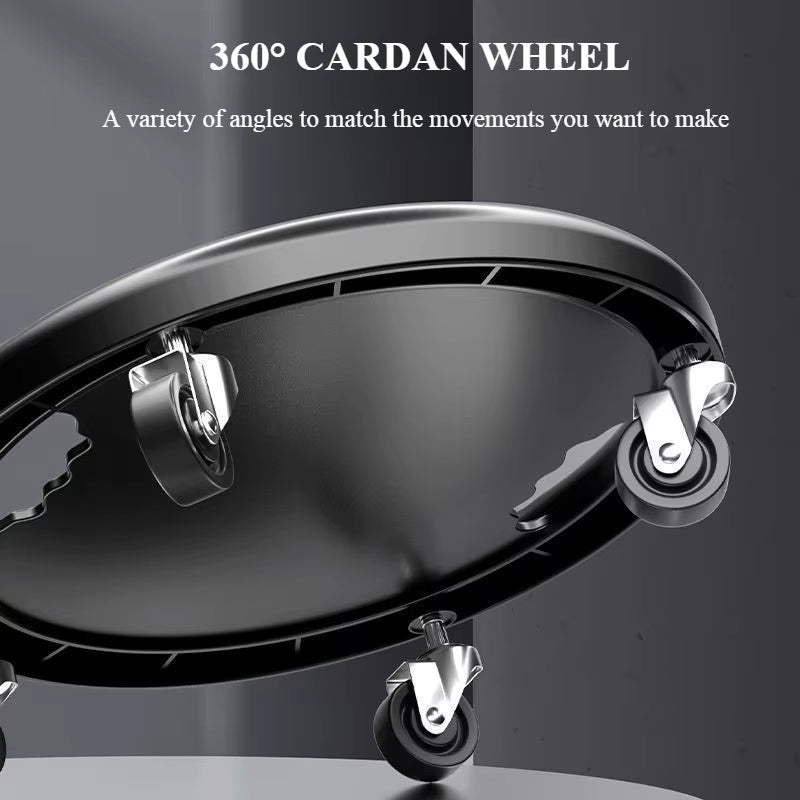 4-Wheel Ab Roller Exercise Wheel Portable Abdominal Fitness Disc for Home Workout Silent Gliding Core Trainer PVC Ab Wheel